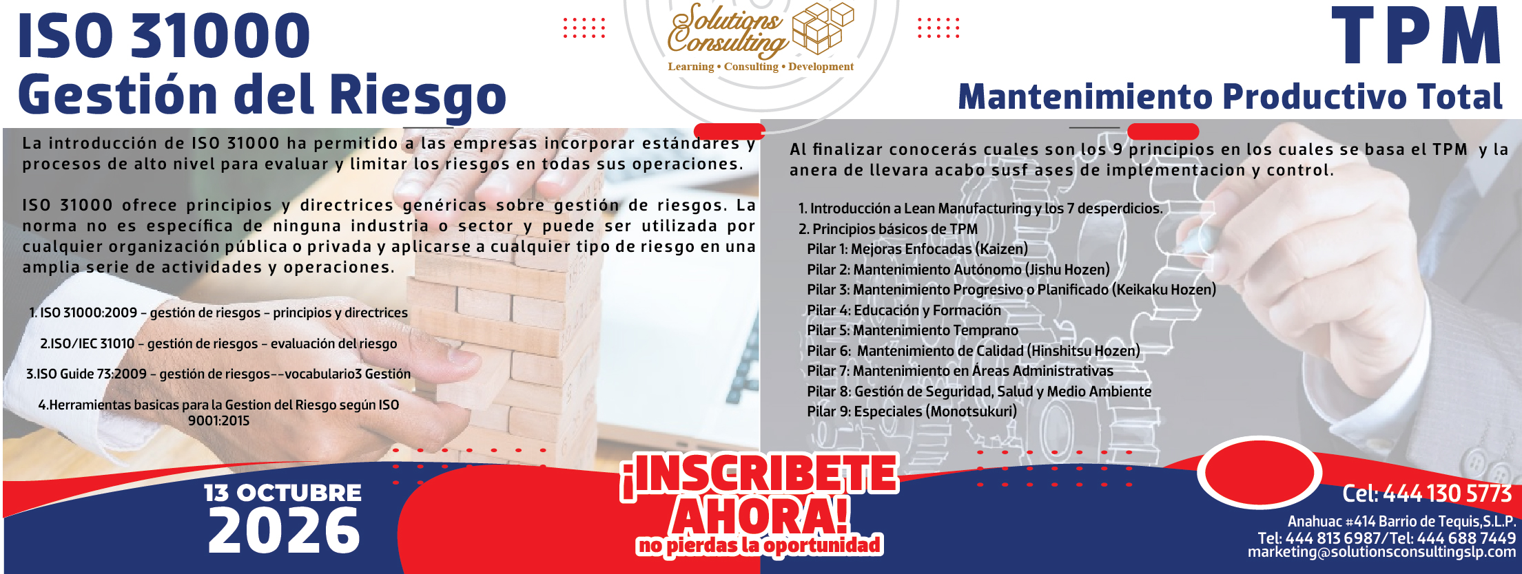 ISO 31000 Gestión del Riesgo y TPM